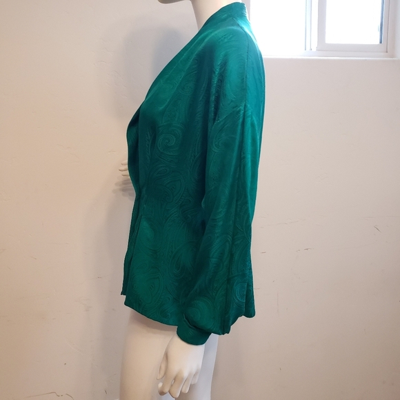 Oscar de la Renta vintage blouse size 12 - Picture 2 of 9